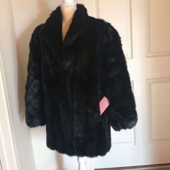 Mariel Jackets & Blazers - Mariel Faux For Coat  Large Vintage Black